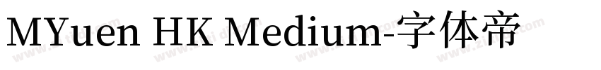 MYuen HK Medium字体转换